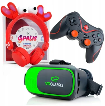 Webski Vr 3d 360 laipsnių akiniai + Bluetooth pultelis