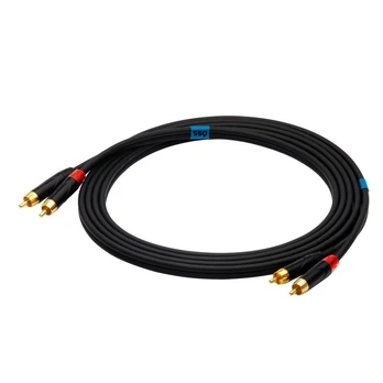 SSQ RCARCA3 - Kabelis 2x RCA - 2x RCA - 3 m, Juodas