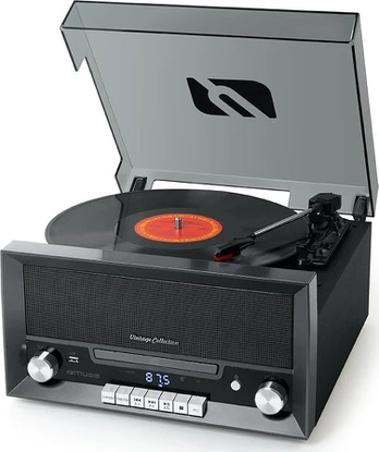 Patefonas Muse MT-110 DS, pilka sp., 20 W
