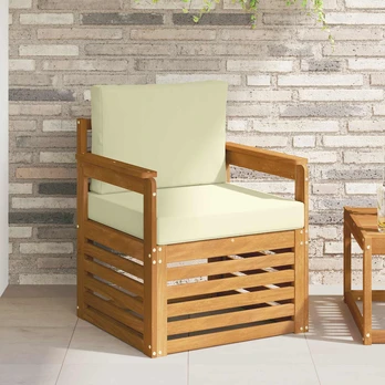 Lauko sofos komplektas su pagalve Natūrali 71 x 63 x 73 cm