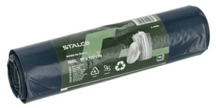 Šiukšlių maišai STALCO 160L. 10 vnt.