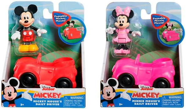 justplay Disney Mickey Minnie car assorted figure