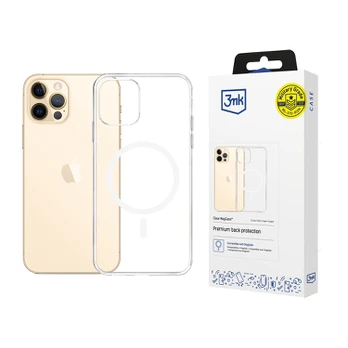 Dėklas 3mk Clear MagCase Case for Apple iPhone 12 Pro Max - Transparent