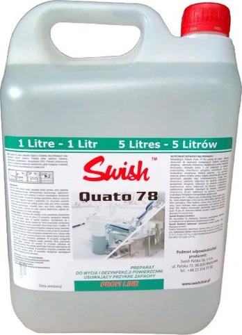 Swish Quato 78 Plus - Plovimo ir dezinfekavimo priemonė, koncentratas - 5 l