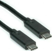 Kabelis USB Roline USB-C - USB-C 0.5 m Juodas (11.02.9000)