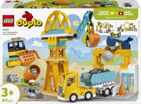 LEGO DUPLO 10476 Statybvietė su transporto priemonėmis
