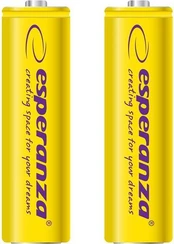 Esperanza Baterija geltona AA / R6 2000mAh 2 vnt. kaina