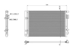 NRF NRF 350496 Air conditioning condenser