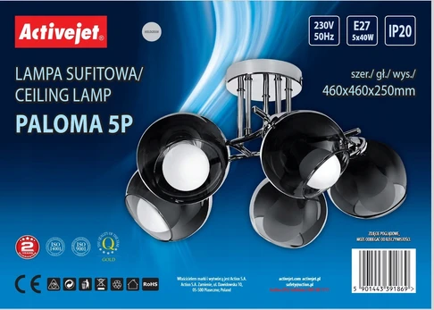 Lampa wisząca Activejet AJE-PALOMA 5P E27 5x40W