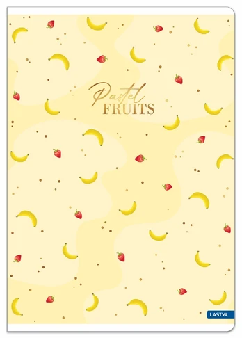 Sąsiuvinis(platus) PASTEL FRUITS A5 48lap. 80g lang.