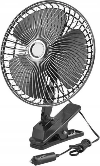 LTC PS Automobilinis ventiliatorius LTC 12V, 6" reguliuojamas.