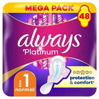 Always - Platinum Normal sanitary napkins 48 pcs