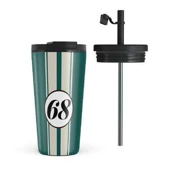 Classic Racing - Travel Mug, 500 ml / Flap & Straw Set