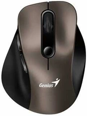 Bevielė pelė, Genius Ergo 9000S, titanas, optinė, 2400DPI