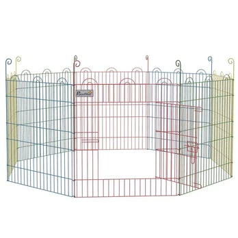 Šuniukų aptvaras, 8 panelės, Ø156 × 60 cm