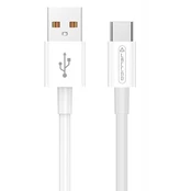 Kabelis Jellico B1, USB Type A/USB Type-C, 100 cm, balta, 20 W