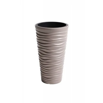 Vazonas Prosperplast Sand Slim 34,9 cm smėlio spalvos