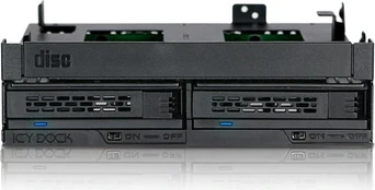 Icy Dock MB732SPO-B drive bay panel Juodas