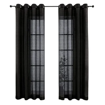 MIULEE 2 vnt juodos dieninės užuolaidos. 145x140 cm