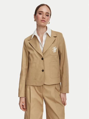 Tommy Hilfiger Švarkas Dressing WW0WW50146 Smėlio Regular Fit