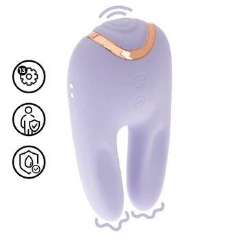 Bonnie Double-Ended Tapping Vibrator Lavender 13 Modes Rechargeable