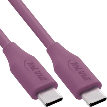 USB laidas InLine USB-C - USB-C 2 m Violetinis