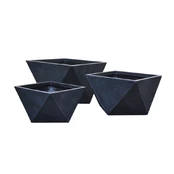 Vazonas Domoletti LT24405-D, keramika/molis, Ø 52 cm, antracito kaina