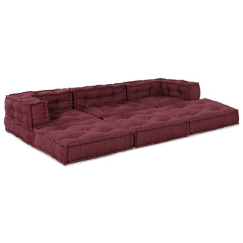 Modulinė sofa 3 pcs Raudonmedis 70 x 70 x 56 cm audinys
