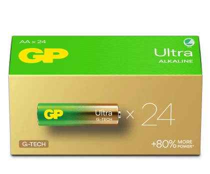 GP - 15A LR06 AA Powercase (24-Pack) - High-Performance Alkaline Batteries