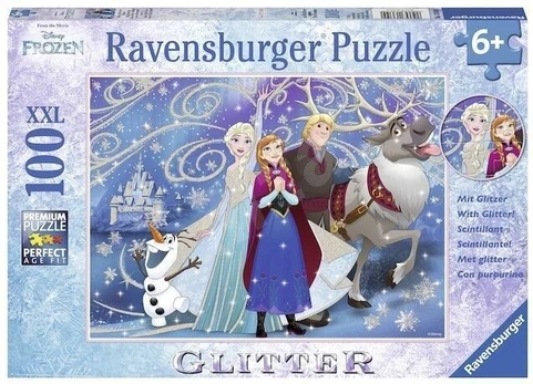 Glittery Snow Jigsaw Puzzle (100pcs.) - RAVENSBURGER dėlionė