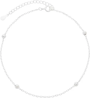 Sidabrinė grandinėlė ant kojos Brasco 59109