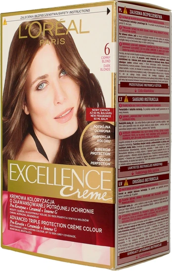 L'Oreal L'Oreal Paris Excellence Creme 6 tamsiai blondinė