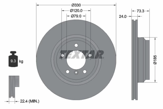 TEXTAR 92137805 Brake Disc