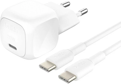 Belkin BOOST Charge USB-C 20W PD PPS 1m USB-C Kab.WCA009KQ1MWH-B6