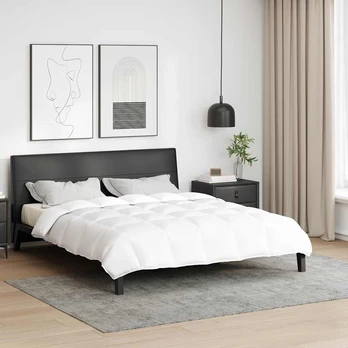 Antklodės ir antklodės Balta 240 x 220 cm Pūkai