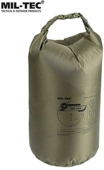 Lengvas neperšlampamas maišas Mil-tec 13L Olive