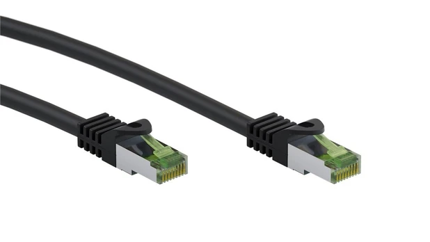 Goobay Kabelis LAN Patchcord CAT 8.1 GHMT S/FTP Juodas 1m