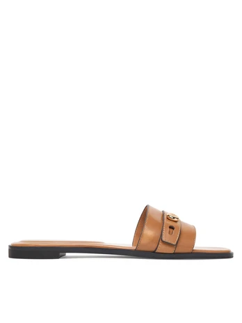 Šlepetės Tory Burch Romy Slide 183305 Ruda
