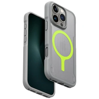 Dėklas Case UNIQ Combat Active for iPhone 16 Pro Magclick Charging pilka