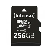 256GB Intenso - MicroSD - UHS-I - PERFORMANCE kaina