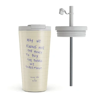 May We Always - Travel Mug, 500 ml / Flap & Straw Set