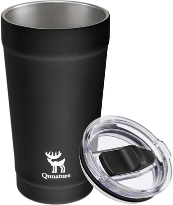 Qunature termis puodelis juodas 480ml