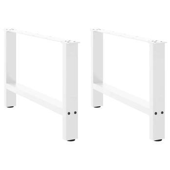 Kavos staliuko kojelės, balta, 2 vnt., 70x(42-43)cm, plienas