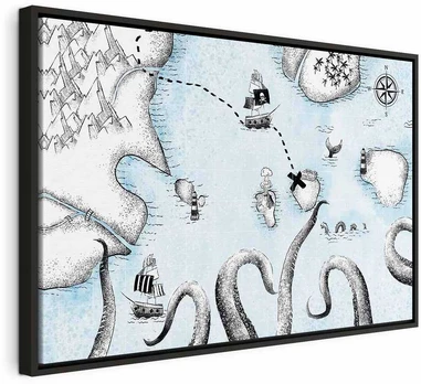Artgeist Paveikslas - Treasure Map (1 Part) Wide