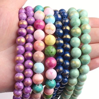 Karoliukai, 6 vnt, Light Purple/about 49pcs