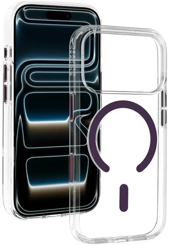 Dėklas Liavec Pure Case with camera control button do Iphone 18 Pro/17 Pro violetinė