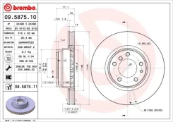 Stabdžių diskas BREMBO 09.5875.11 kaina
