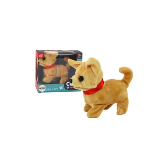 Lean Plush Interactive Dog Animal rusvai gelsvas