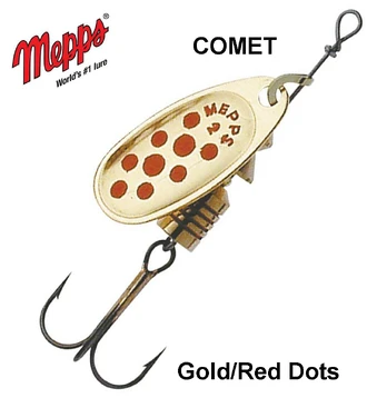 Blizgė Mepps Comet Gold Red Dots 13 g