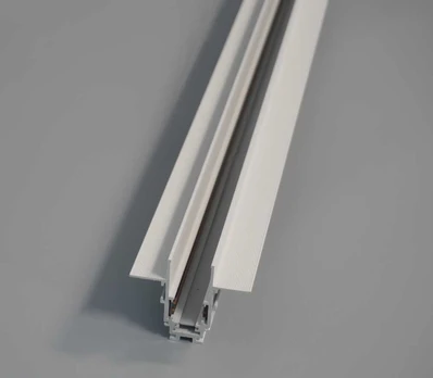 Magnetinis bėgelis, berėmis užglaistomas baltas R20-2 2000mm